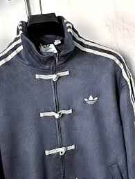 Striped Button CNY Chinese Jacket – Modern Harajuku Fusion Style in Grey .