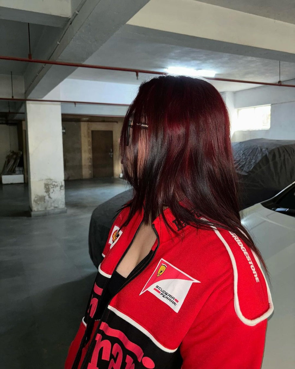 Classic Red Vintage Ferrari Jacket with authentic racing heritage and stylish appeal