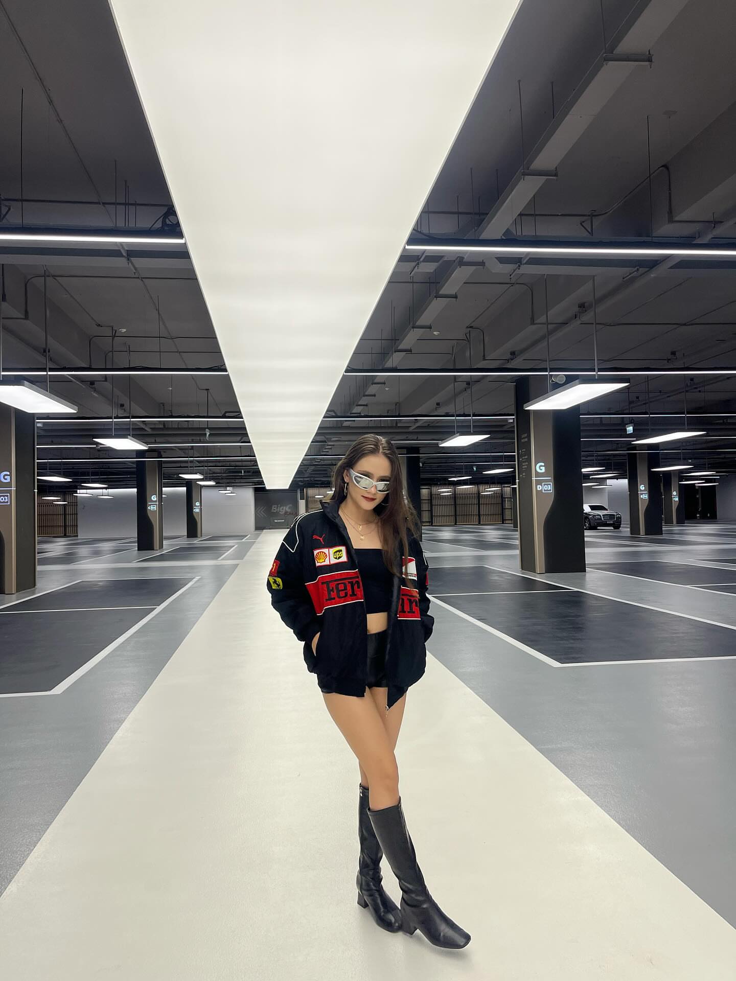 The ferrari jacket in black for unisex dtf print
