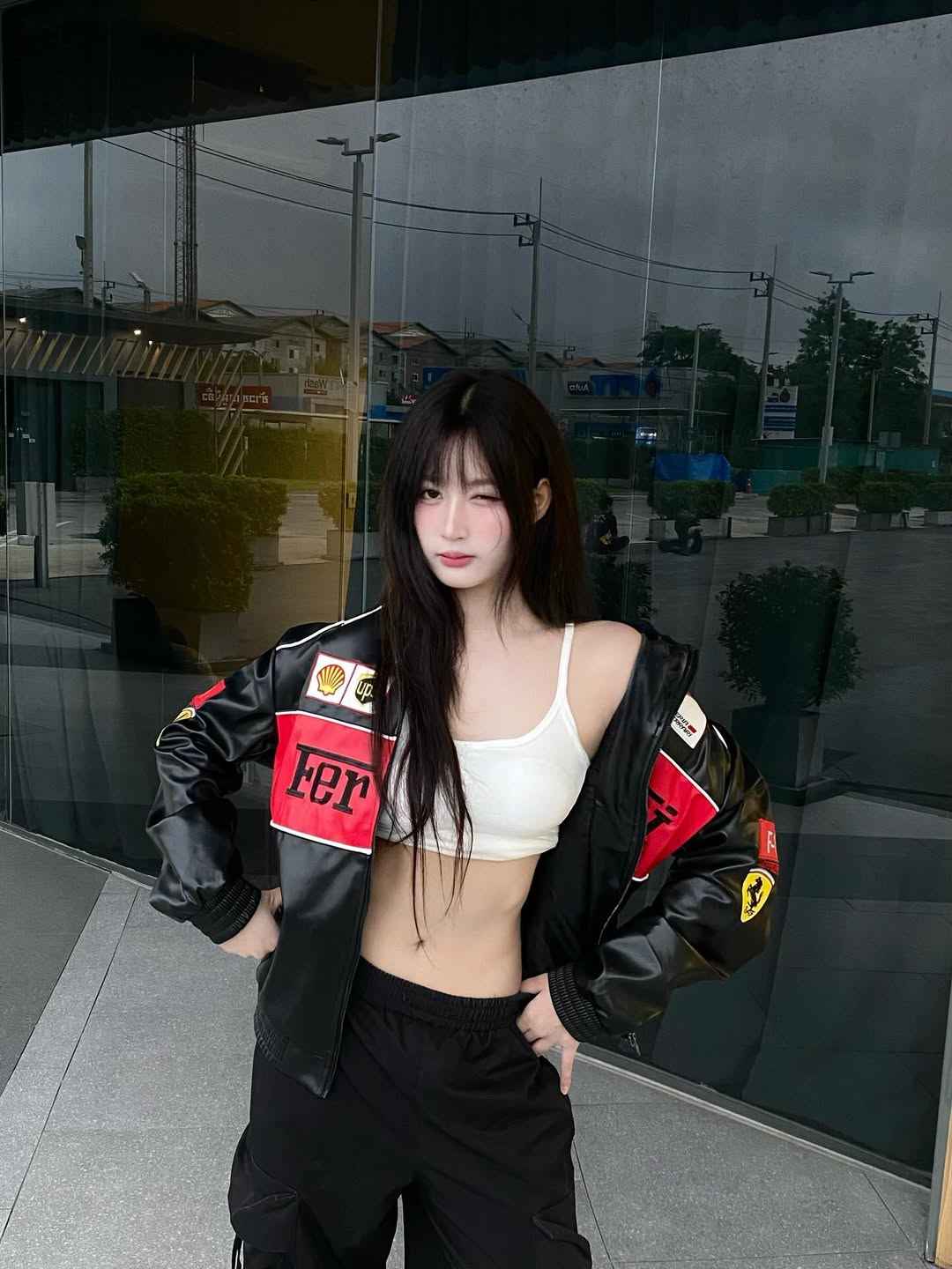 Racing-style leather jacket by Xoratic