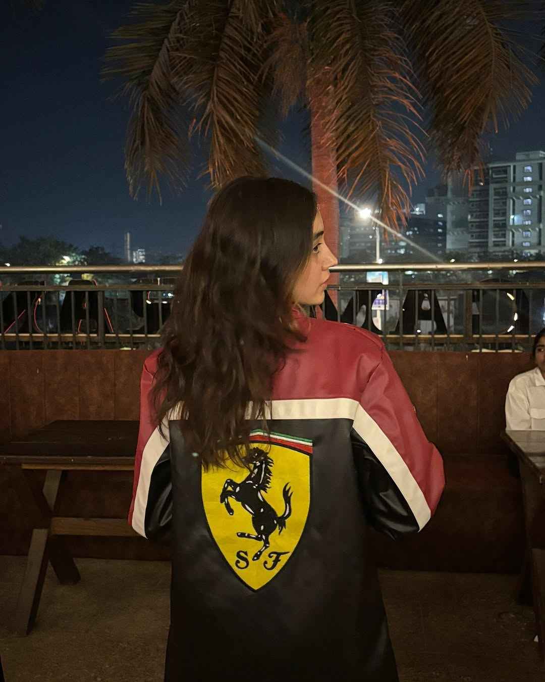 Racing-style leather jacket black and brown by Xoratic