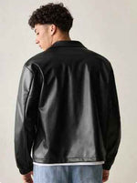 Everyday black faux leather jacket by Xoratic