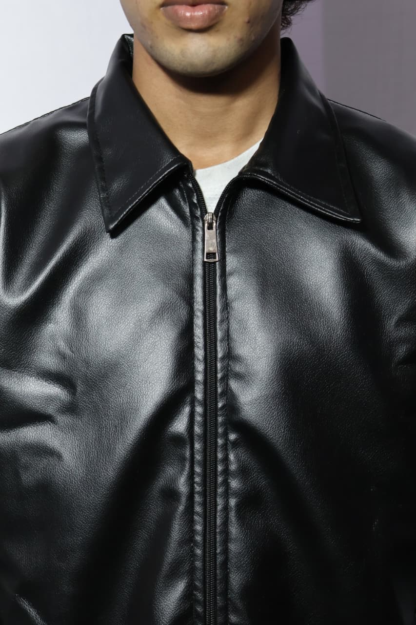 Premium racing collection Ferrari raching jacket and black leather jacket in one parcel...