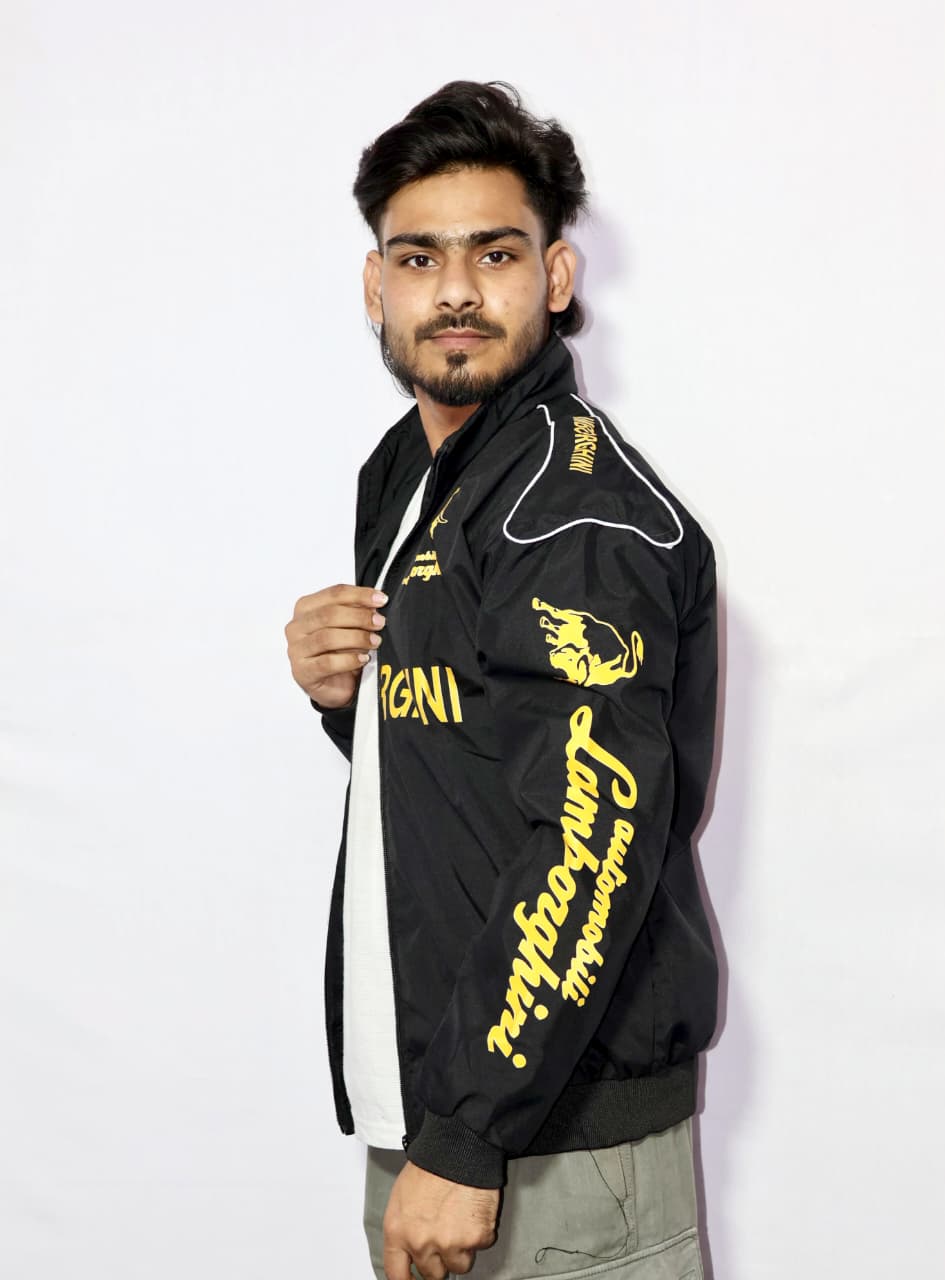 Lamborghini racing jacket in DTF print.