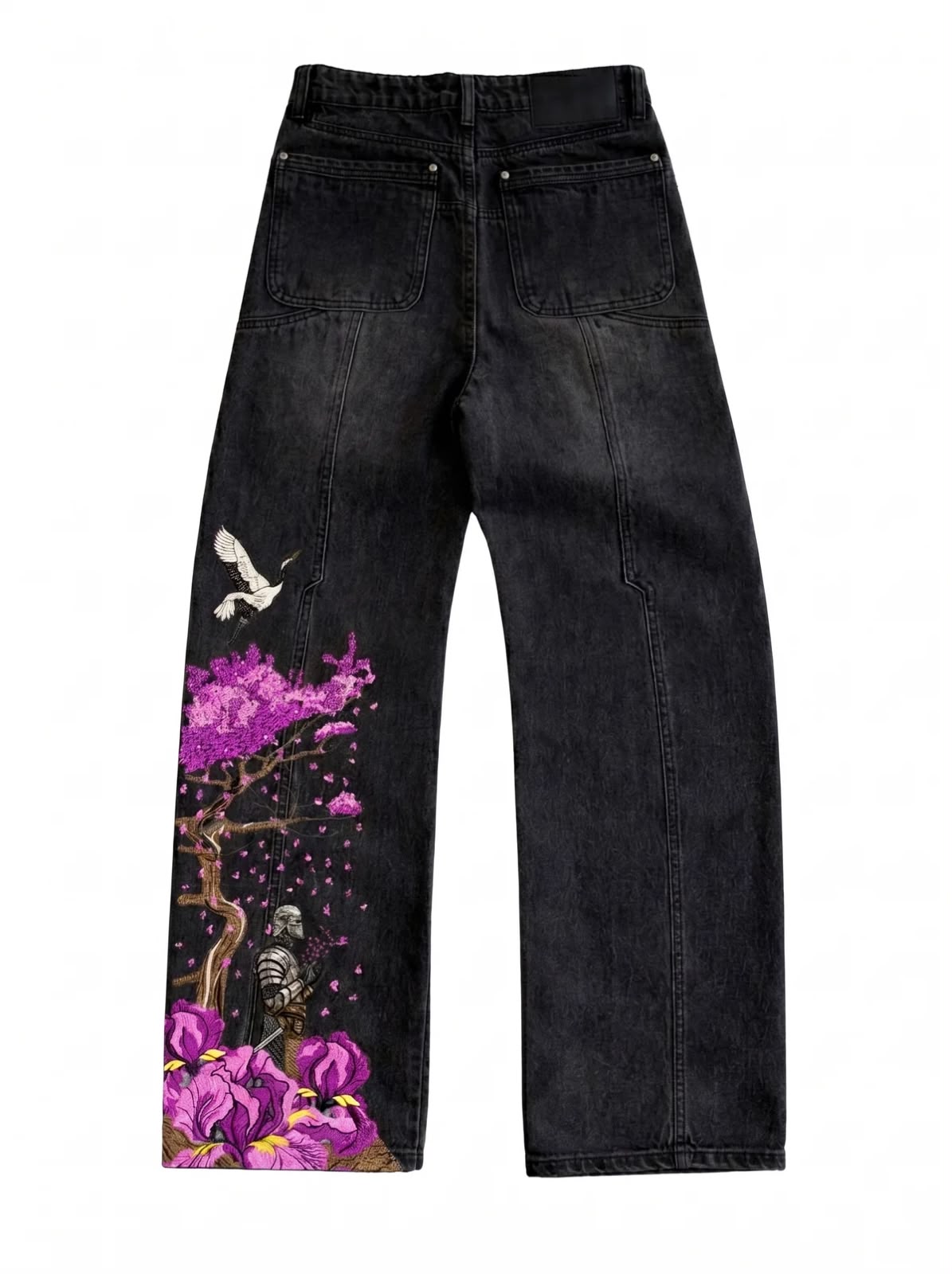 Iris Crane Knight Embroidered Jeans