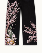 Cherry Blossom Knight Embroidered Jeans
