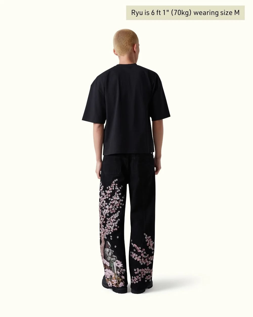 Cherry Blossom Knight Embroidered Jeans
