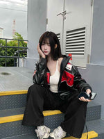 Racing-style leather jacket by Xoratic