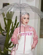 Pink racing-style jacket for girls by Xoratic