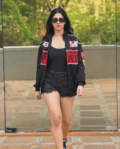 The ferrari jacket in black for unisex dtf print