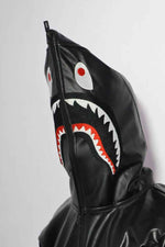 Shark face zip hoodie by Xoratic