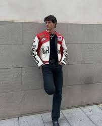 Vintage Marlboro Racing Leather Jacket – Bold Retro Motorsport Style Inspired by F1 Legends