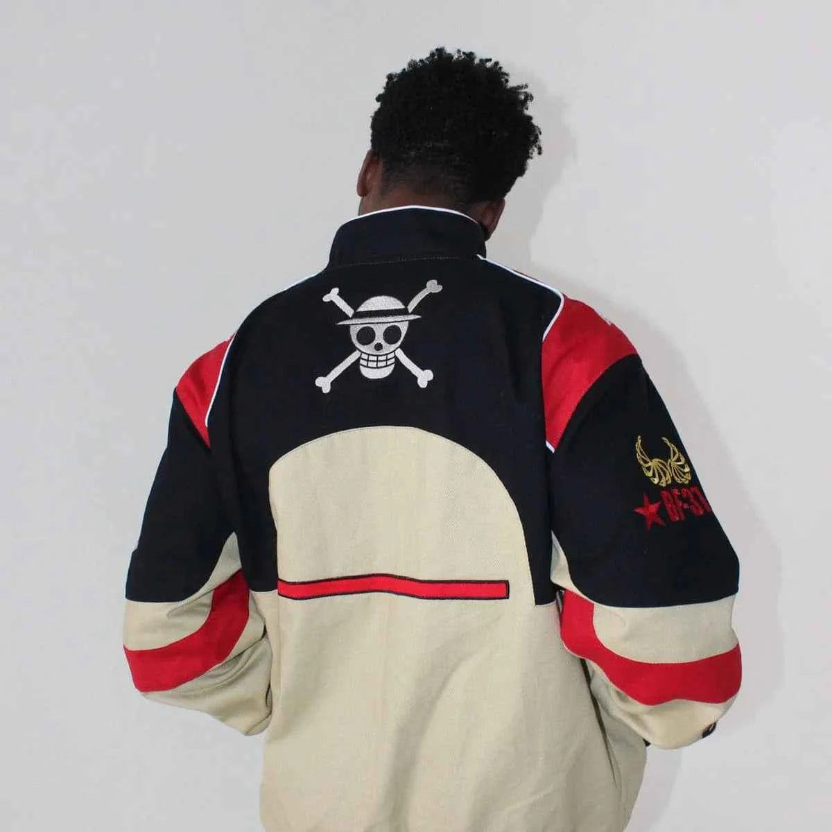 Anime-inspired streetwear jacket by Xoratic