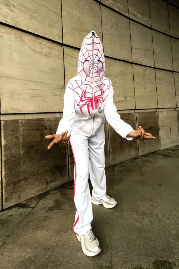 Spider hoodie in white.