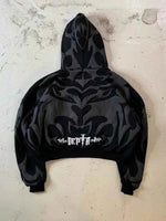 Gothic oversized hoodie black and grey by Xoratic