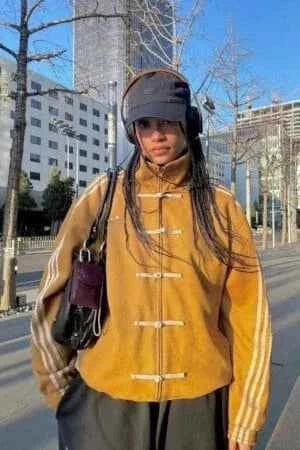 Chinese New Year CNY Premium Streetwear Jacket in Yollow.