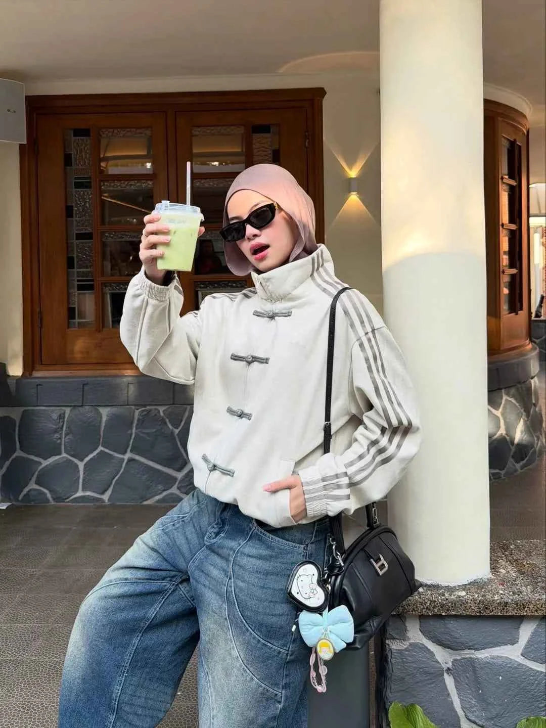Xoratic Off-White CNY Streetwear Jacket – Minimal Urban Fit.
