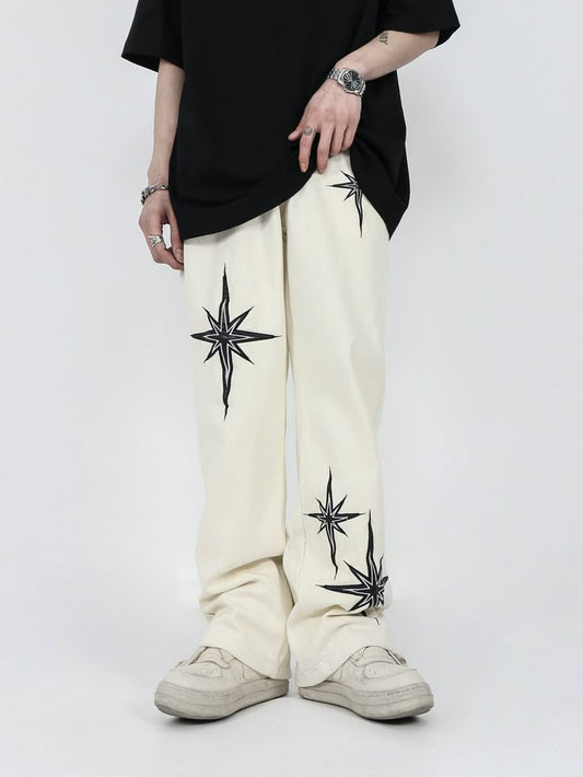 Cross Culture | Men’s Aesthetic Straight Fit Baggy Pants