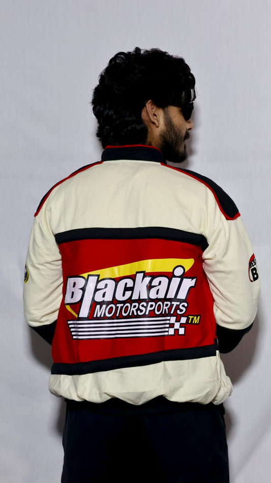 Blackair racing jacket in red.