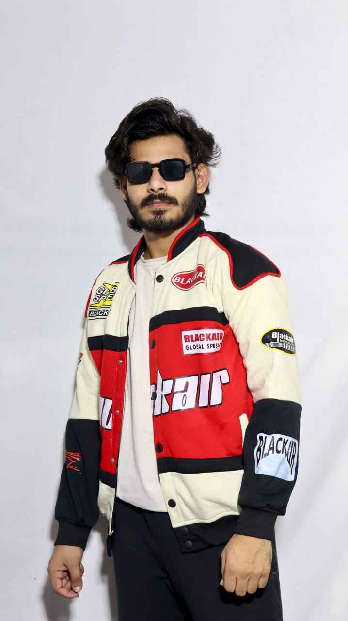 Blackair racing jacket in red.