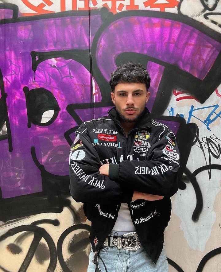jack Daniels racing fully embroidered jacket in black.