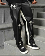 Gothic cross jogger pants by Xoratic