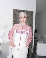 Pink racing-style jacket for girls by Xoratic