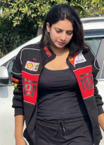 Black racing jacket by Xoratic