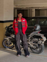 Red racing-style jacket by Xoratic