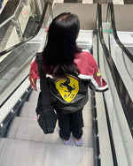 Black and maroon racing jacket by Xoratic