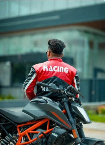Marlboro racing fully embroidered jacket in black& red.