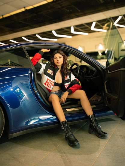 Ferrari F1 racing jacket in tri-colour.