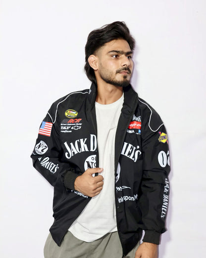 jack Daniels racing jacket in DTF print.