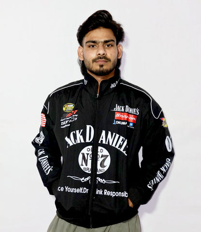 jack Daniels racing jacket in DTF print.