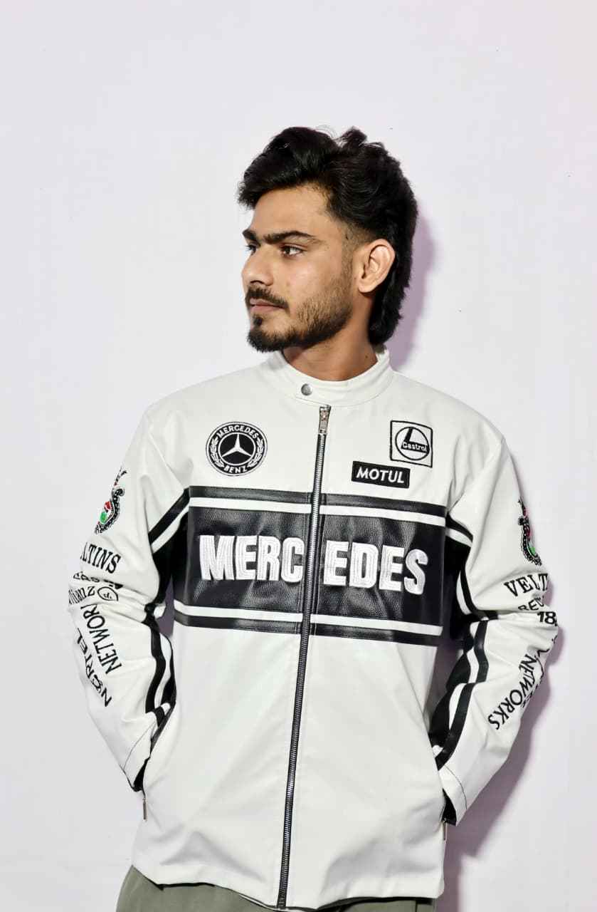 Luxury embroidered racing jacket by Xoratic