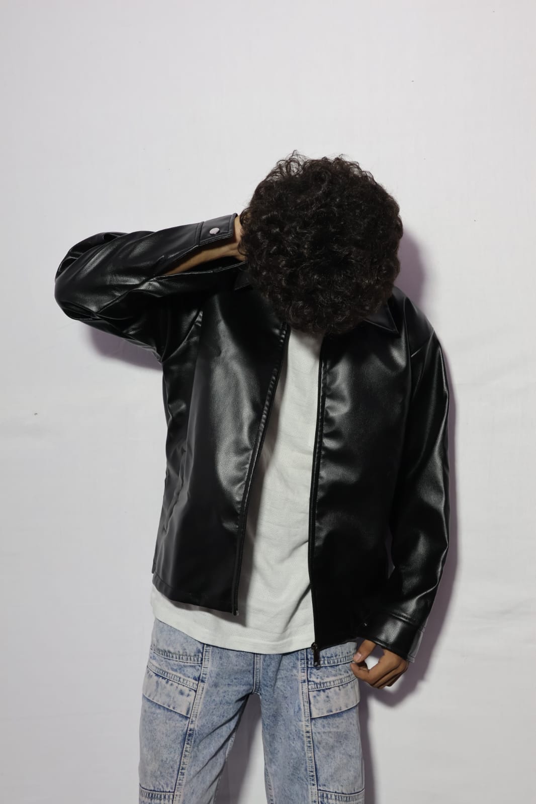 Classic Black Leather Jacket for Men – Sleek Design with Everyday Comfort [ Xoratic ]
