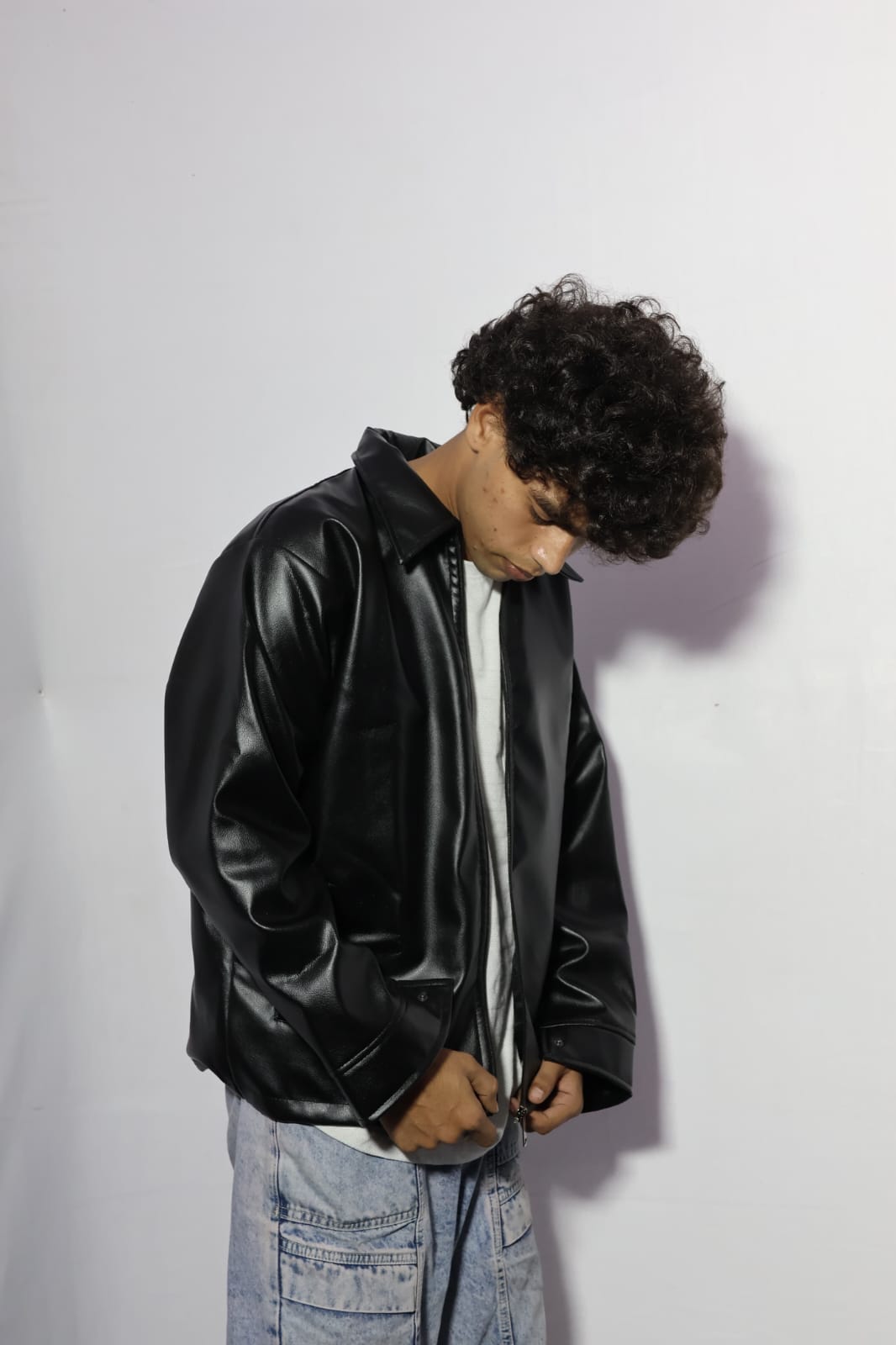 Classic Black Leather Jacket for Men – Sleek Design with Everyday Comfort [ Xoratic ]