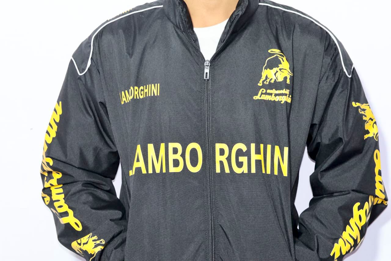 Lamborghini racing jacket in DTF print.