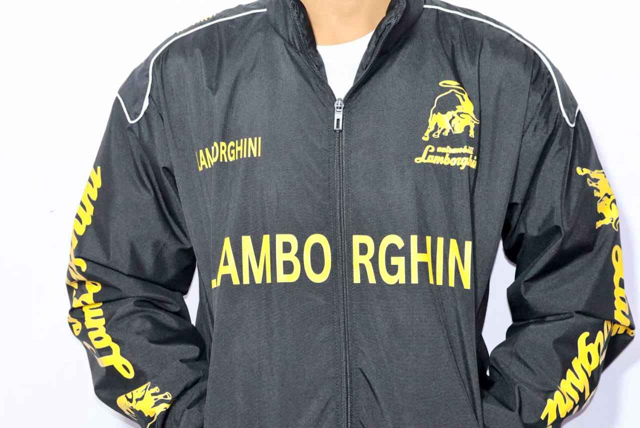 Lamborghini racing jacket in DTF print.