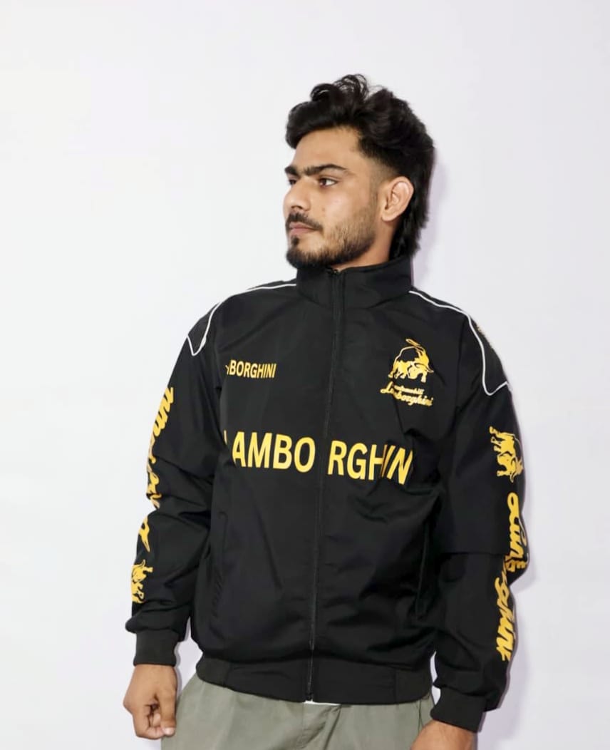 Lamborghini racing jacket in DTF print.