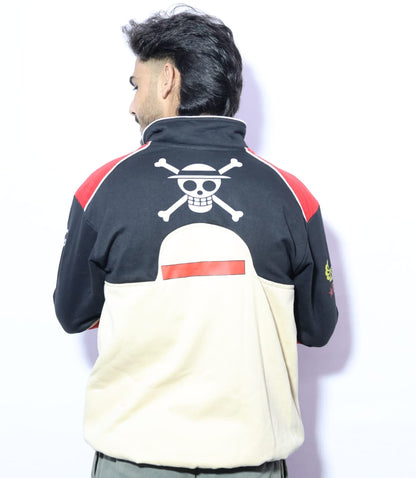 Straw hats jacket in cotton.