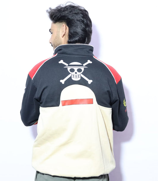 Straw hats jacket in cotton.