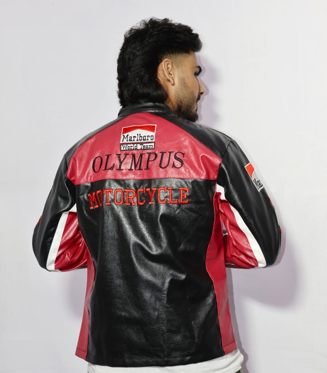 Olympus Ferrari racing jacket fully embroidered .
