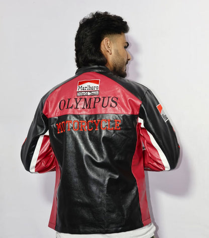 Olympus Ferrari racing jacket fully embroidered .