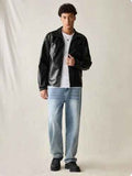 Classic Black Faux Leather Jacket – Timeless & Stylish by Xoratic.