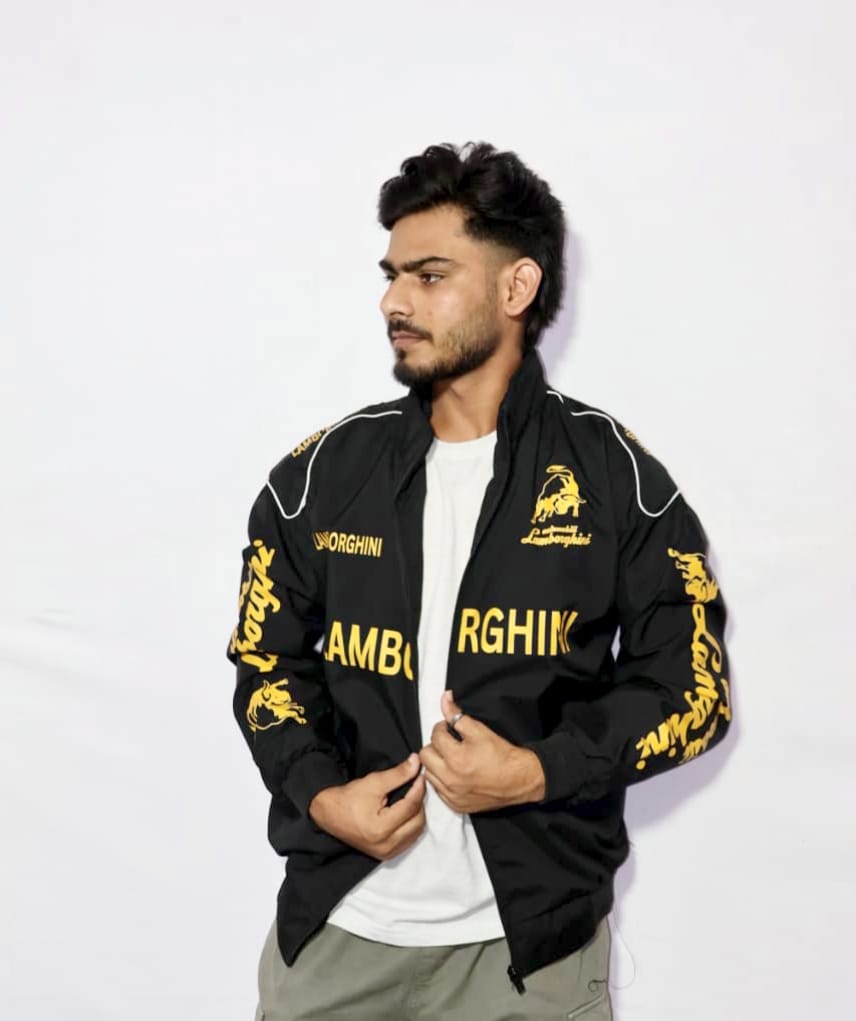Lamborghini racing jacket in DTF print.