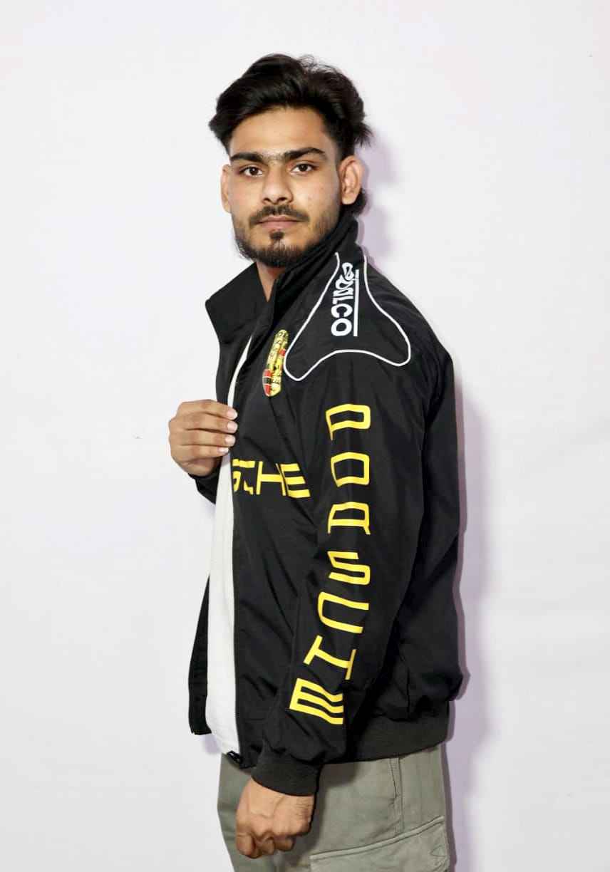 Premium racing jacket DTF print by Xoratic