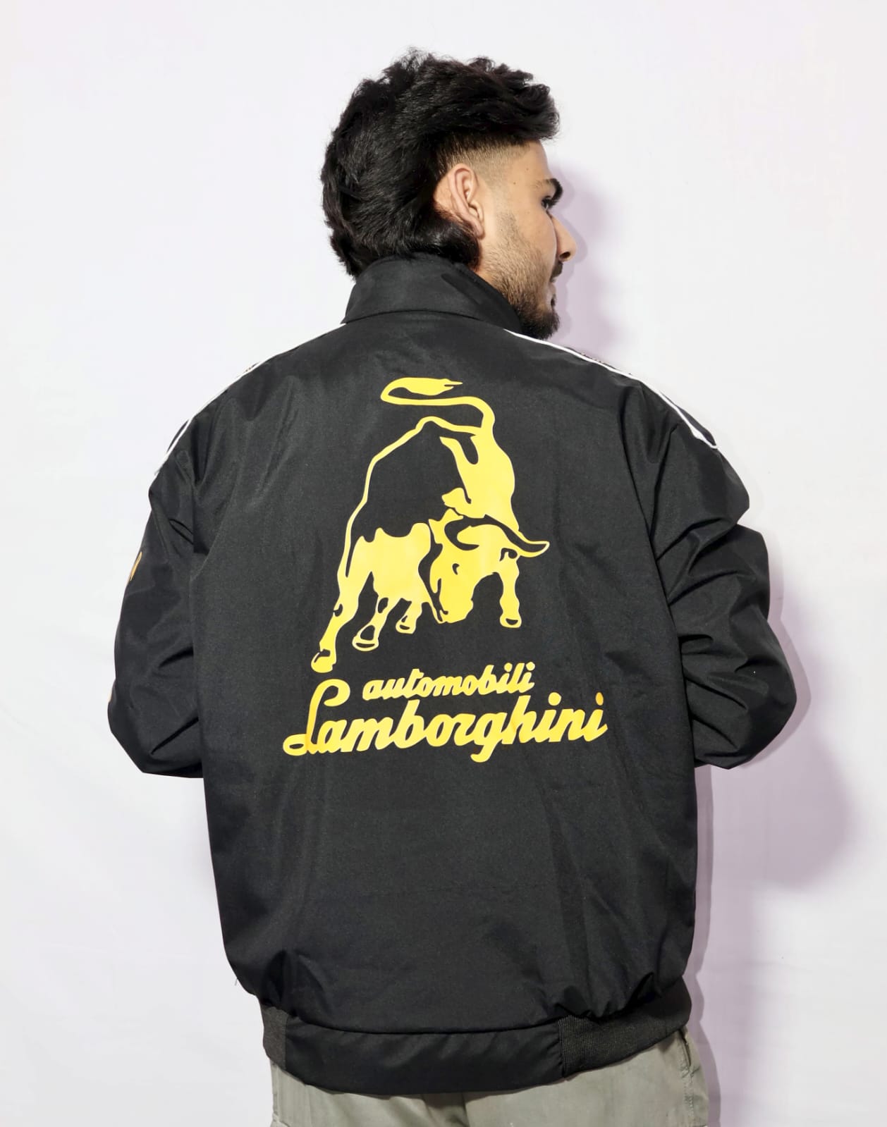 Lamborghini racing jacket in DTF print.
