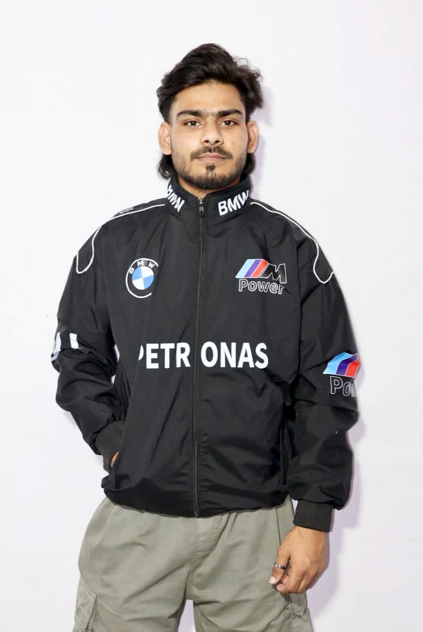 BMW racing jacket in DTF print .