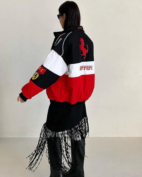 Ferrari racing  jacket in Tri-colour.